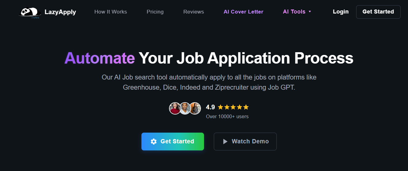 LazyApply Chrome extension interface and dashboard