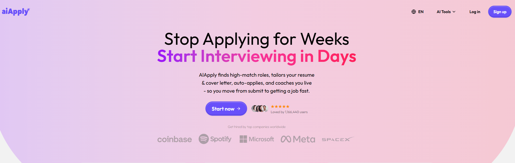 AiApply Platform Dashboard Screen