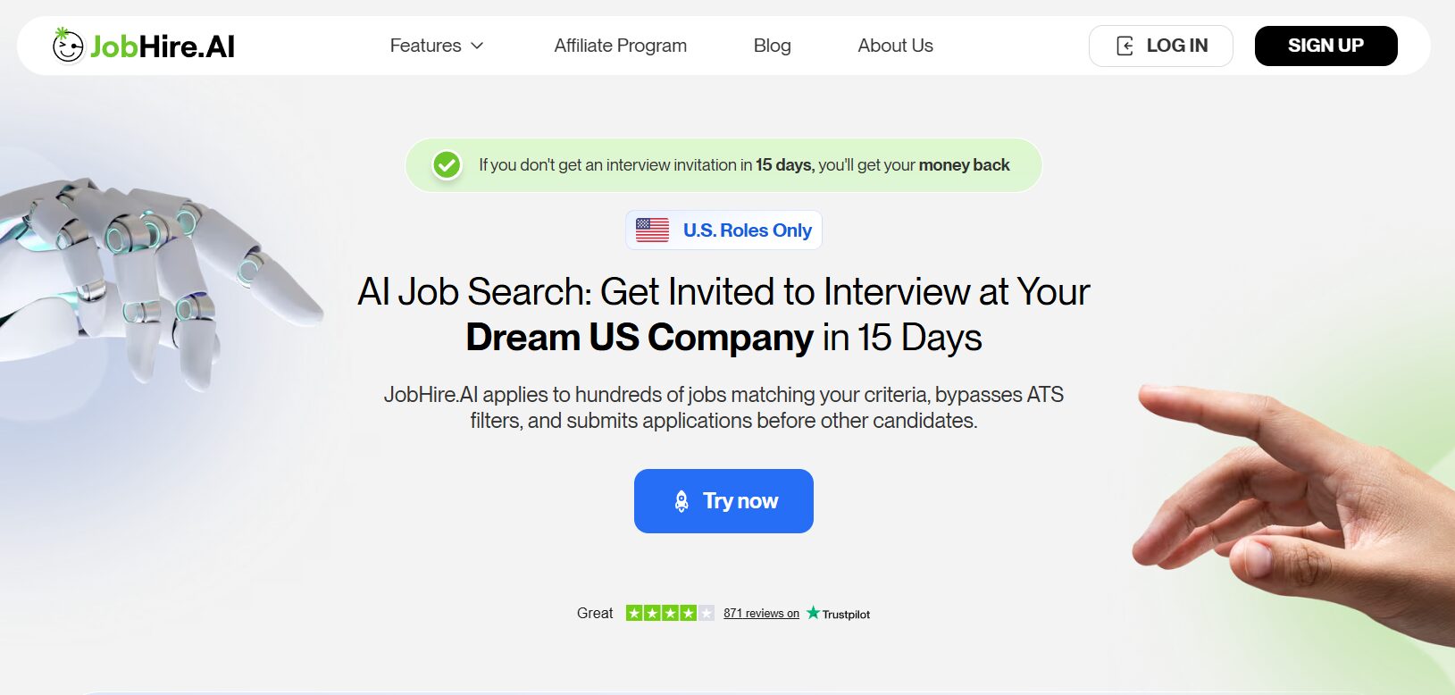 Jobhire.AI per-role AI-tailored application automation